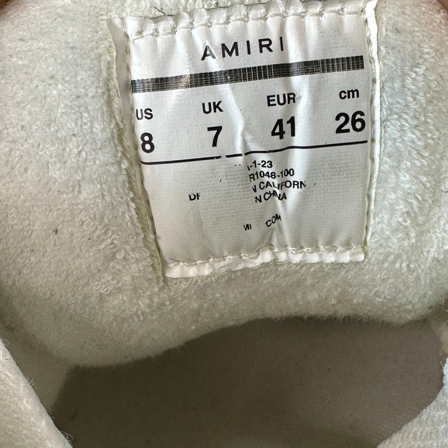 Amiri MA-1 Triple White Sneaker Sz 8 (41)