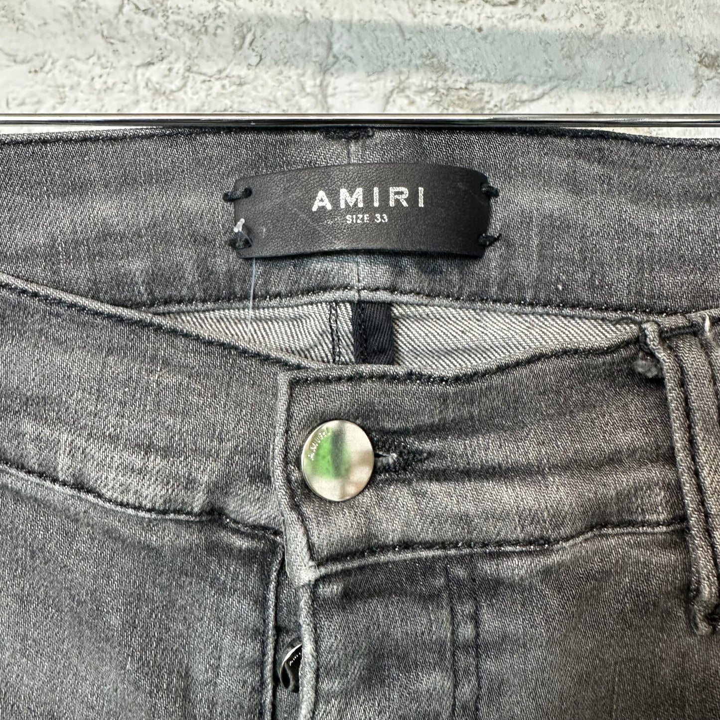 Amiri Plain Gray Denim Jeans Sz 33