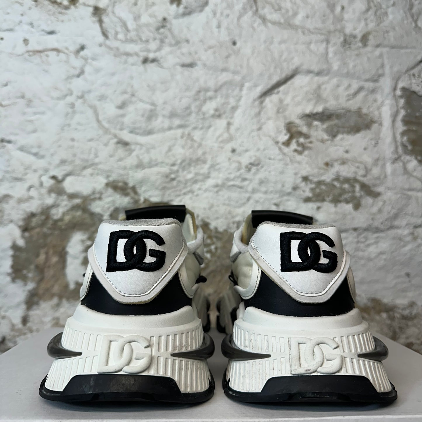 Dolce Gabbana Black White Grey Airmaster Sneaker Sz 8 (41)