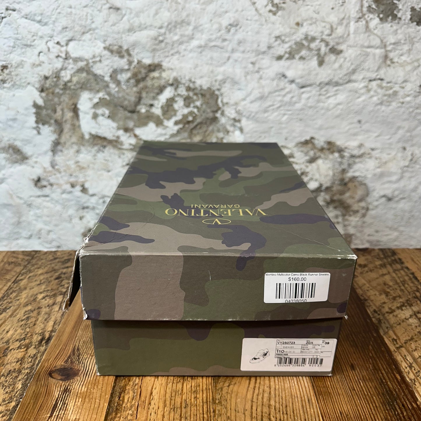 Valentino Multicolor Camo Black Runner Sneaker Sz 6.5 (39)