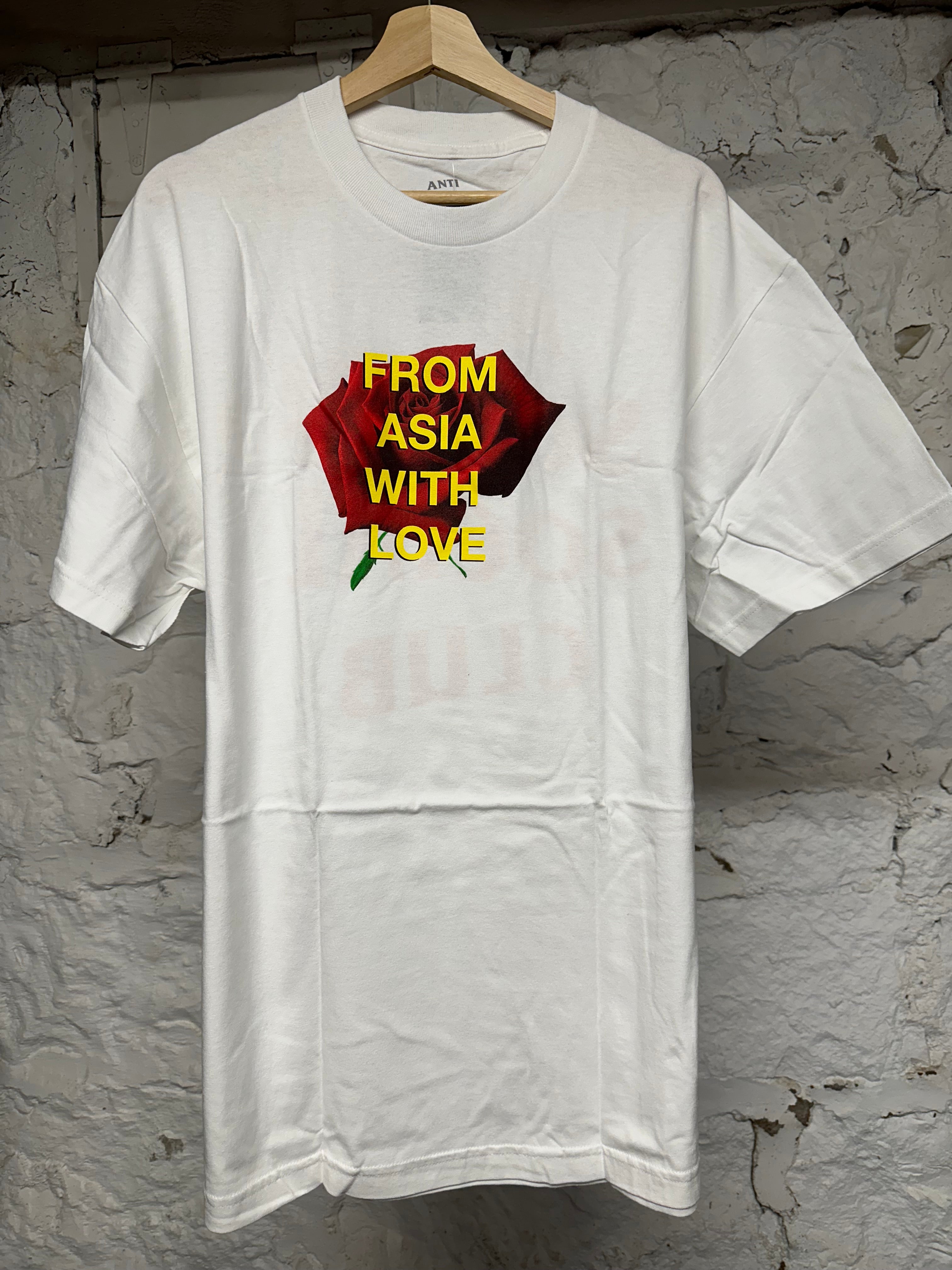 Anti Social Social Club Rose White T-Shirt Sz XL DS