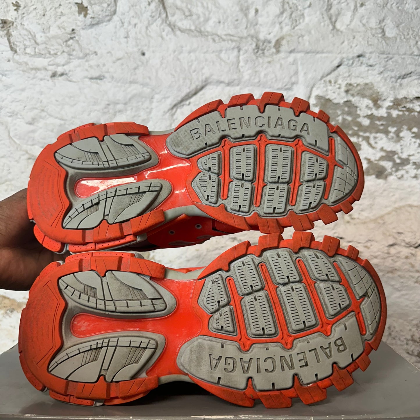 Balenciaga Track Runner Red Grey Sneaker Sz 10 (43)