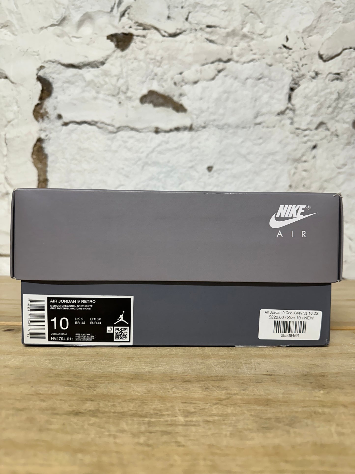 Air Jordan 9 Cool Grey Sz 10 DS