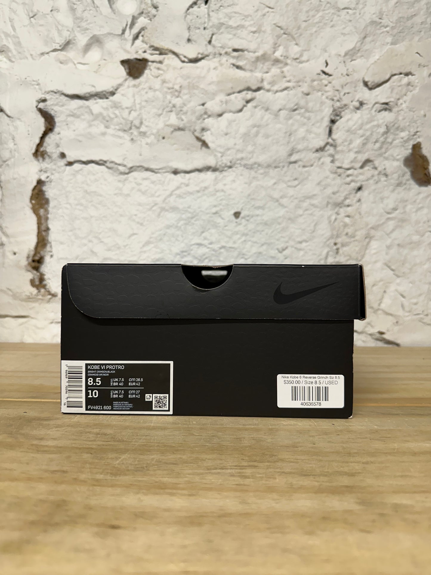 Nike Kobe 6 Protro Reverse Grinch Sz 8.5