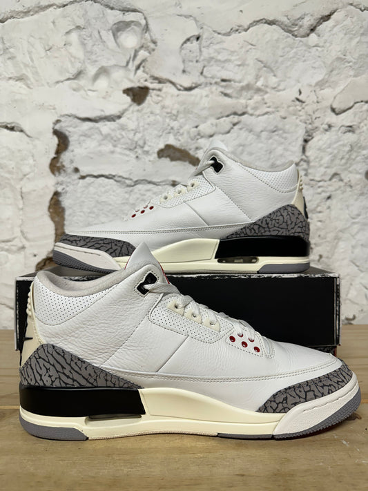 Air Jordan 3 White Cement Reimagined Sz 11.5