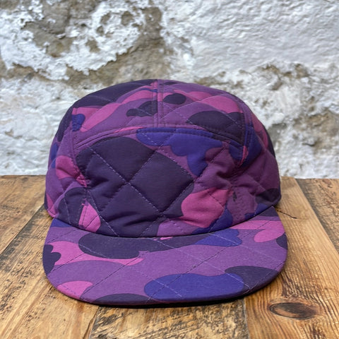 Bape Purple Camo Quilted Hat