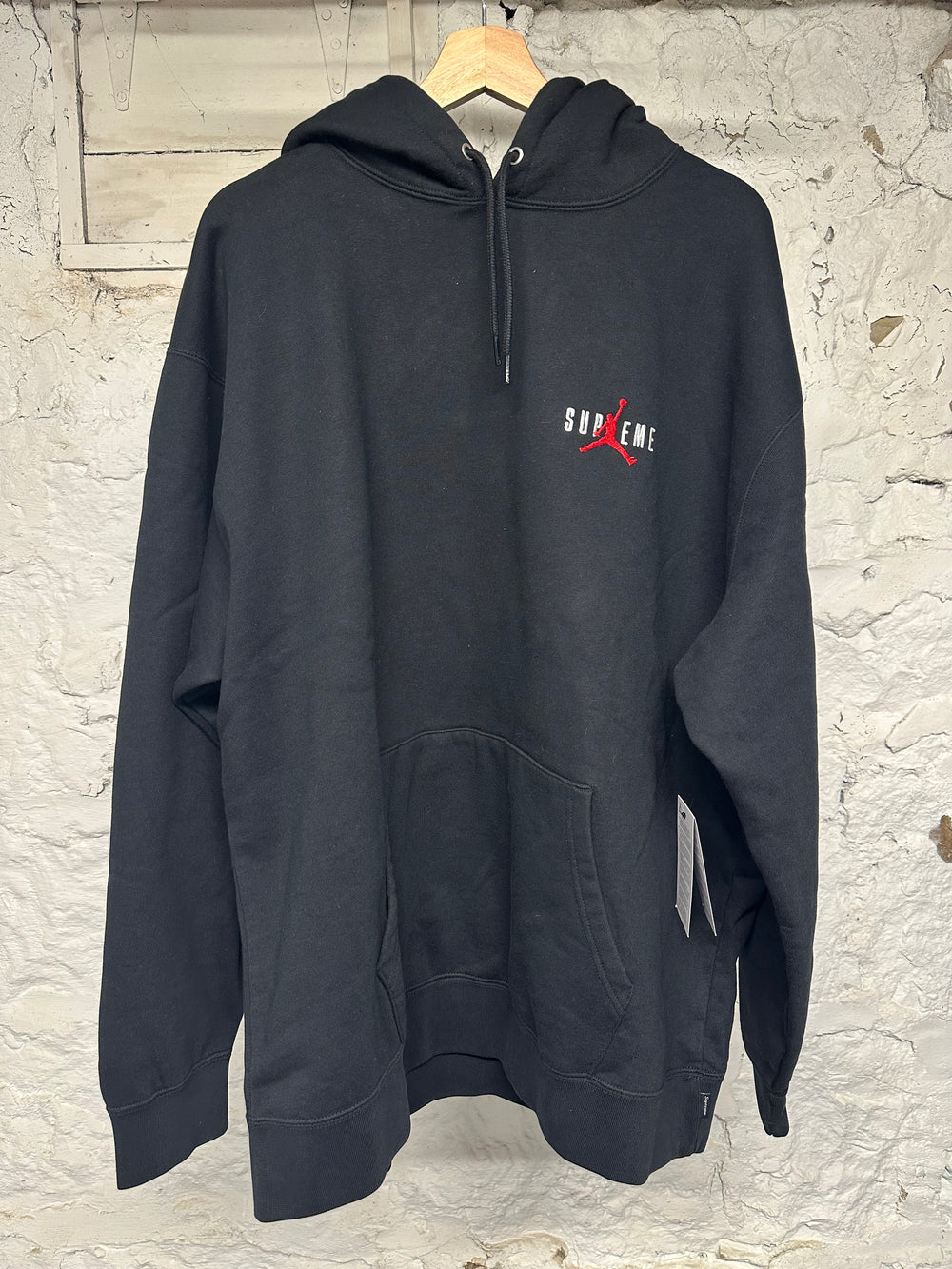 Supreme x Jordan Black Hoodie Sz XL DS