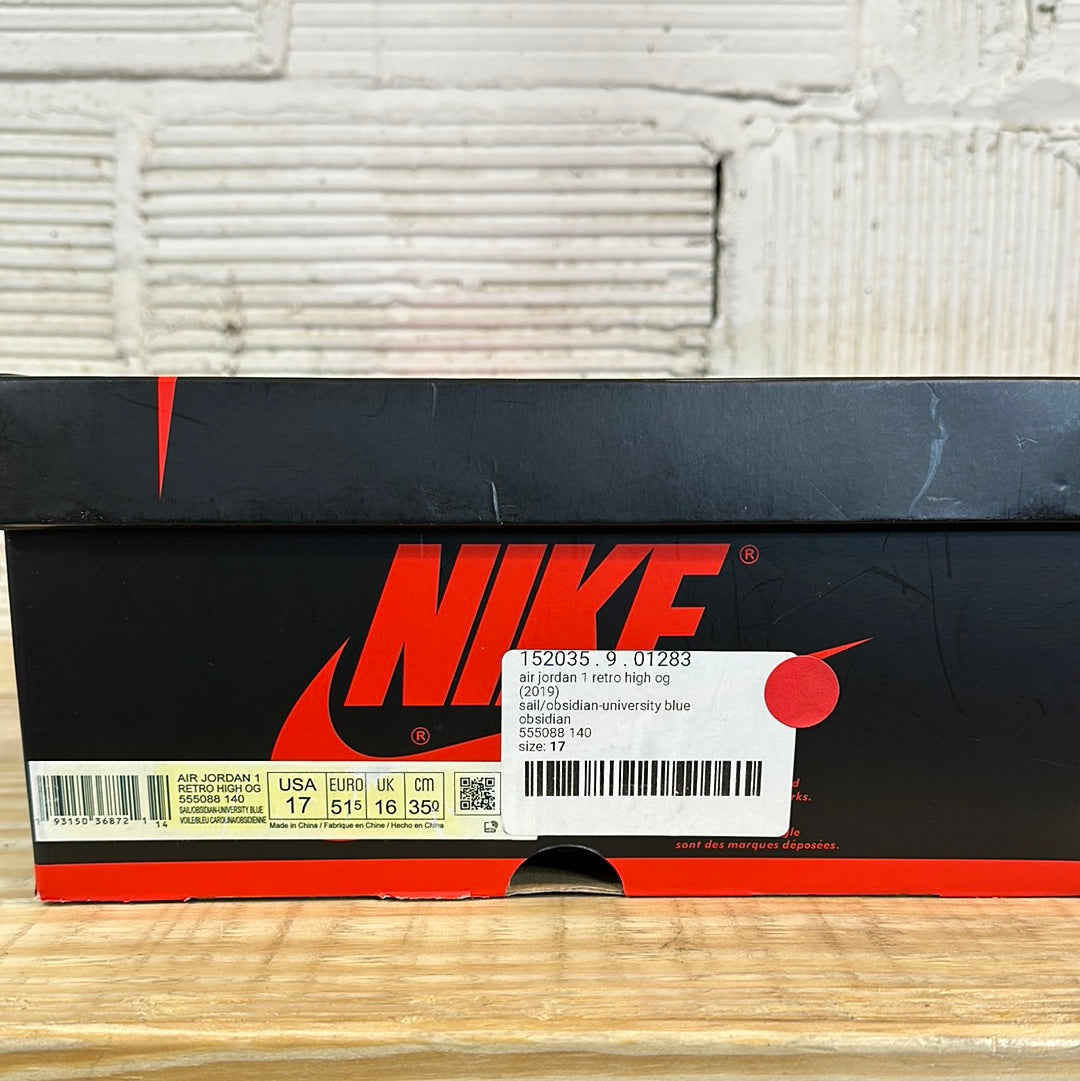 Air Jordan 1 High Obsidian Sz 17 DS