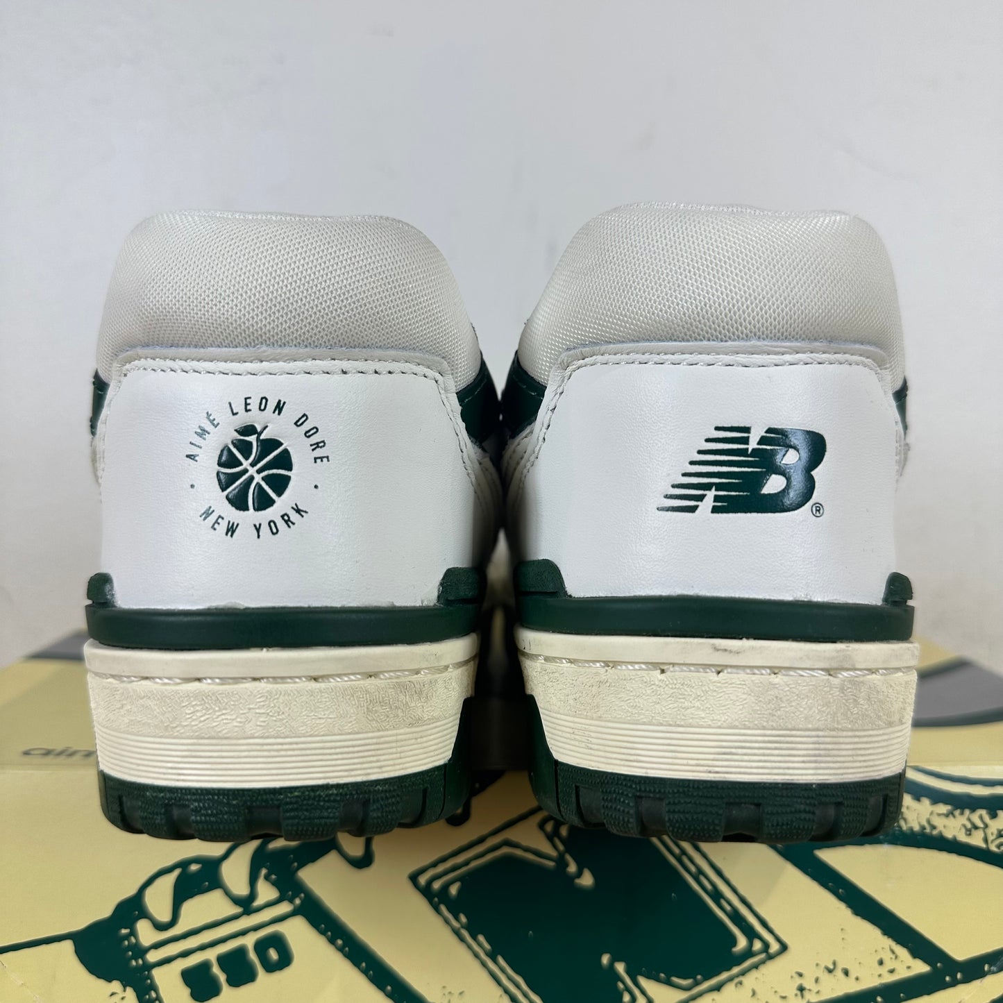 New Balance 550 Aime Leon Dore White Green Sz 8.5