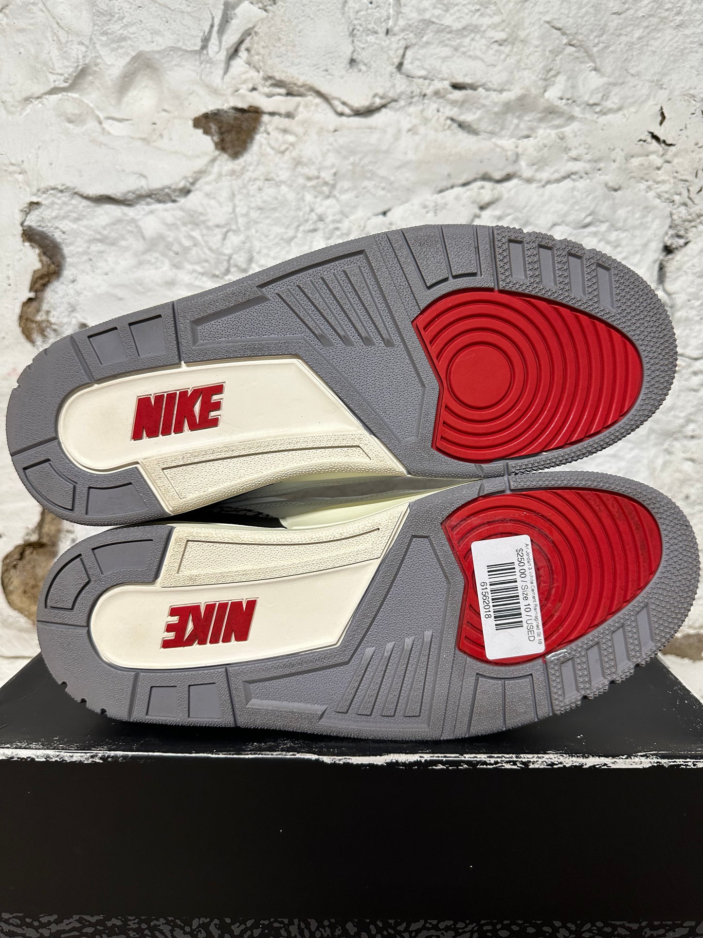 Air Jordan 3 White Cement Reimagined Sz 10