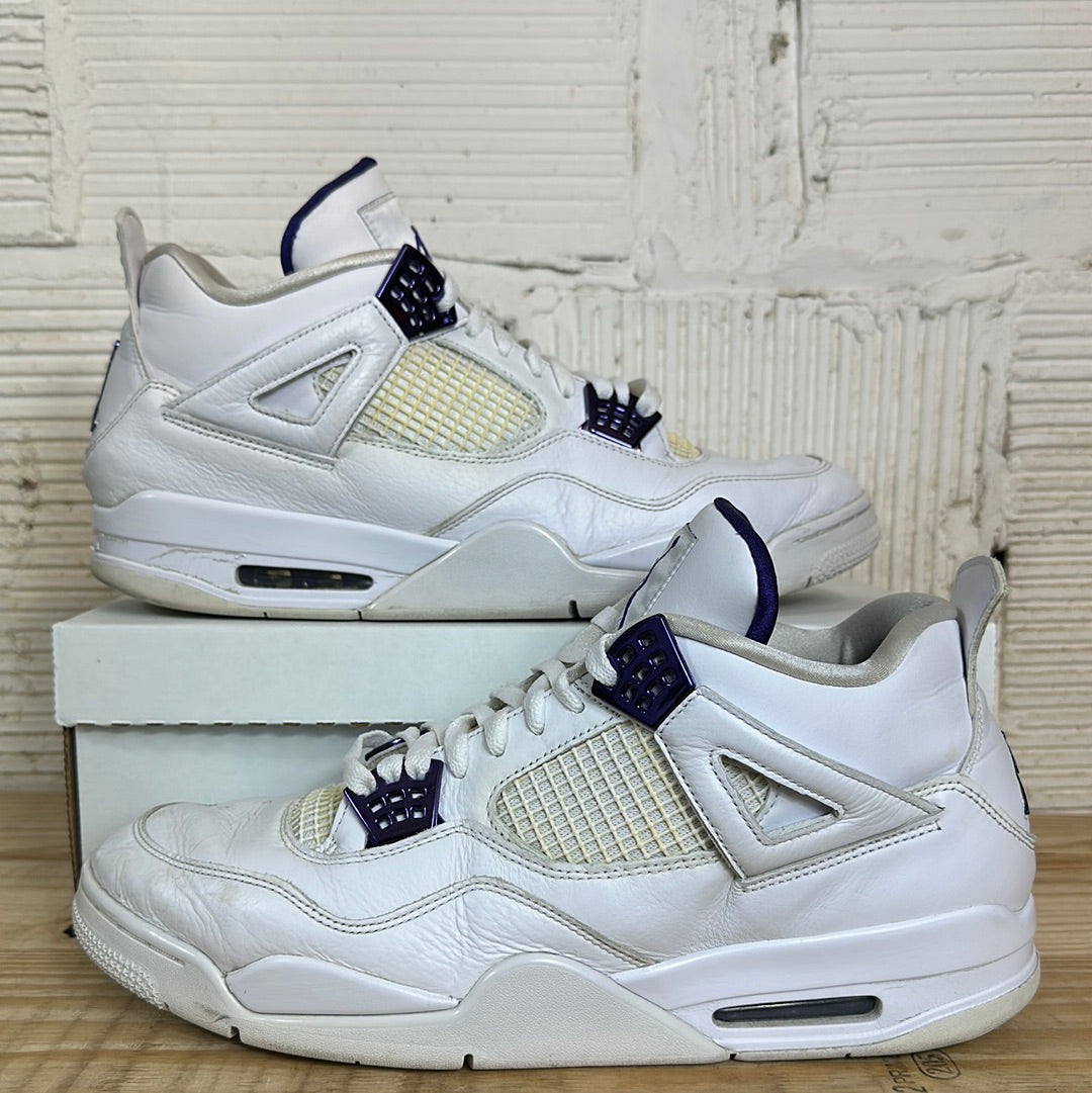 Air Jordan 4 Purple Metallic Sz 14