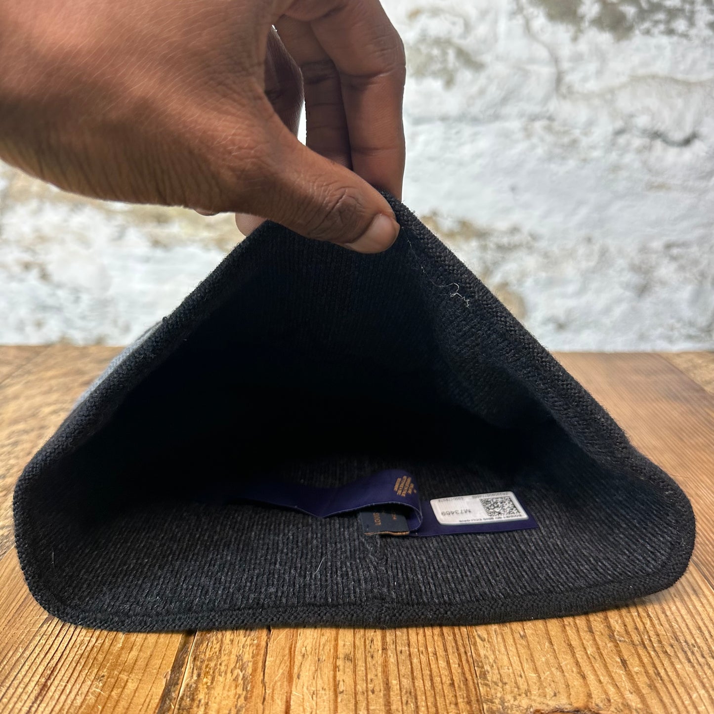 Louis Vuitton Monogram Eclipse Beanie W/ Box