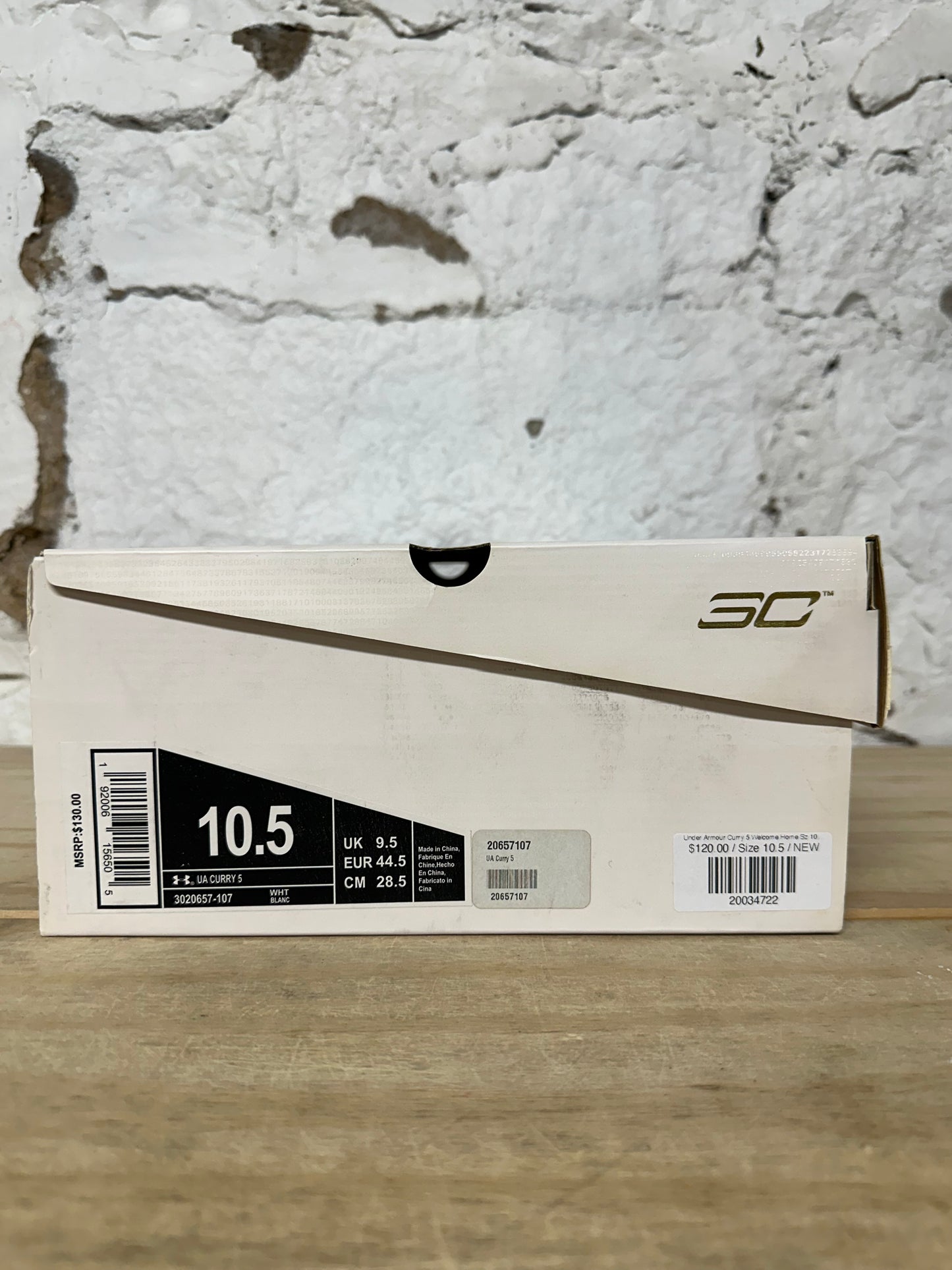 Under Armour Curry 5 Welcome Home Sz 10.5 DS