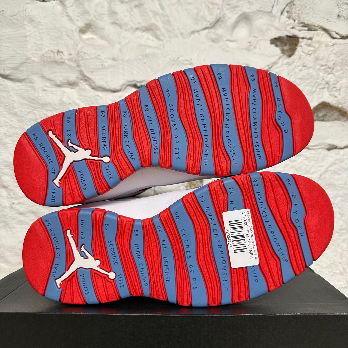 Air Jordan 10 Chicago Flag Sz 10.5 DS