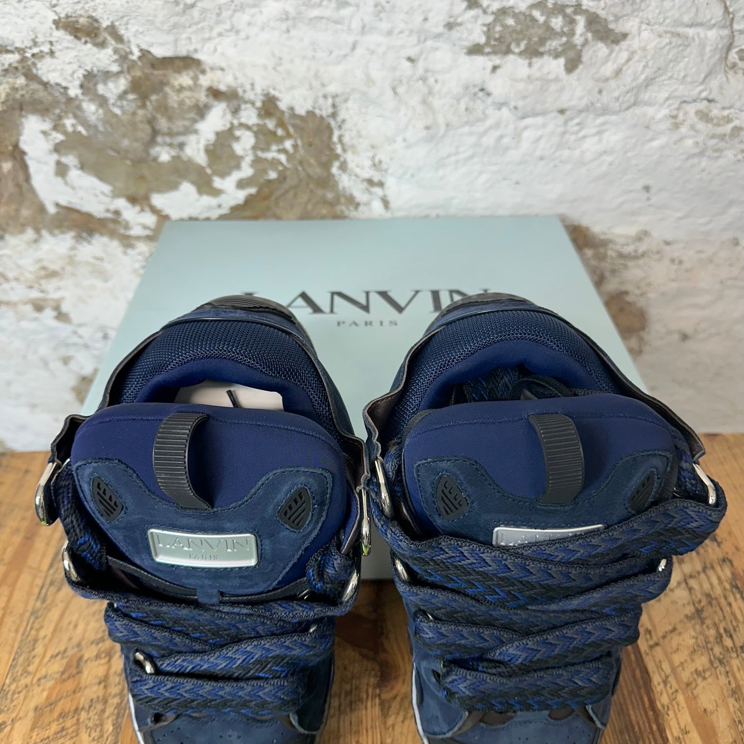 Lanvin Curb Navy Sneaker