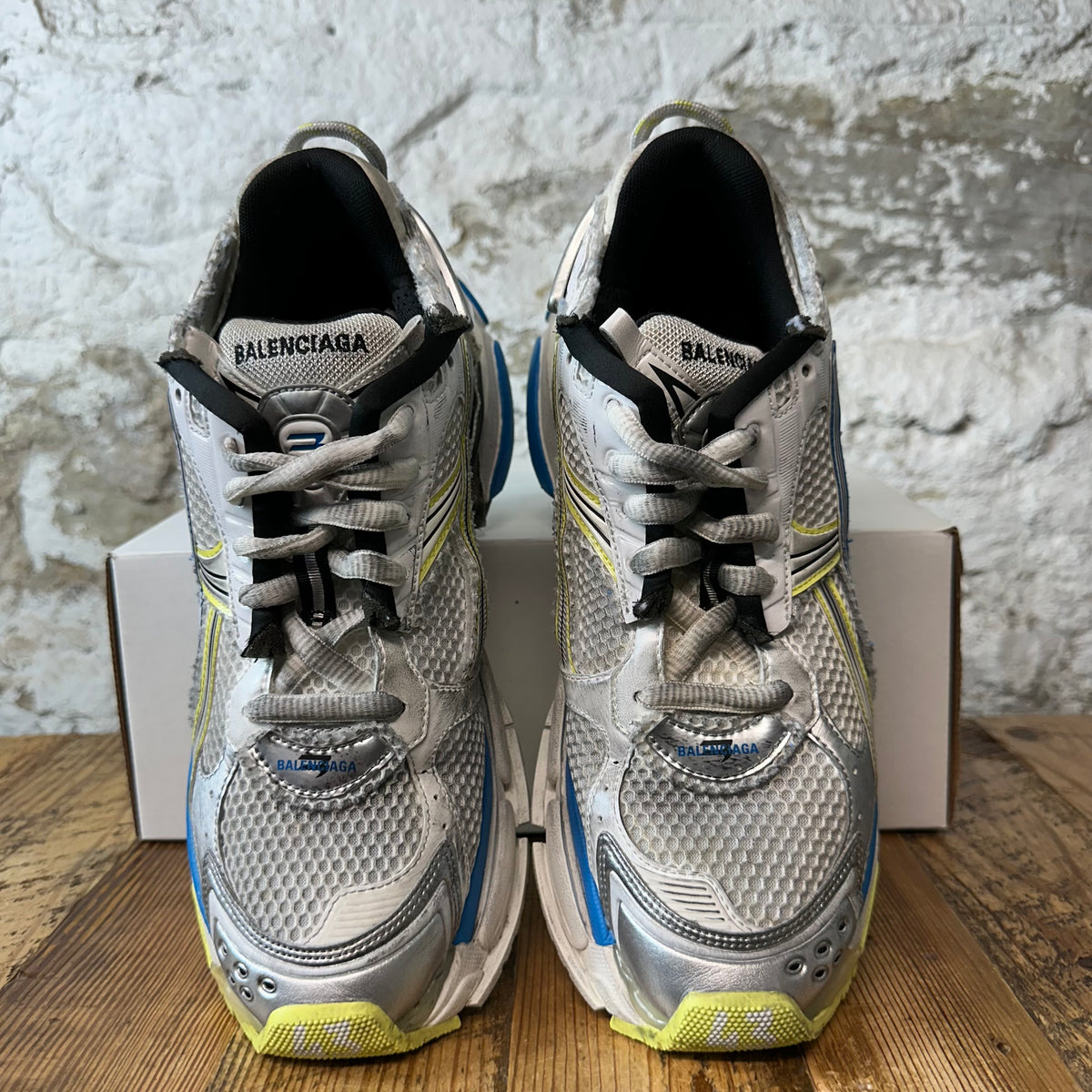 Balenciaga Runner Blue Yellow Grey Sneaker Sz 10 (43)