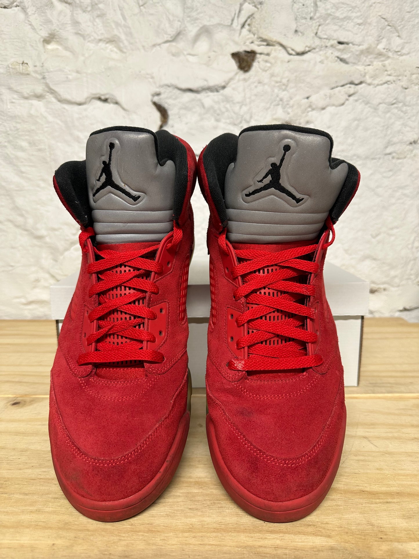 Air Jordan 5 Red Suede Sz 14