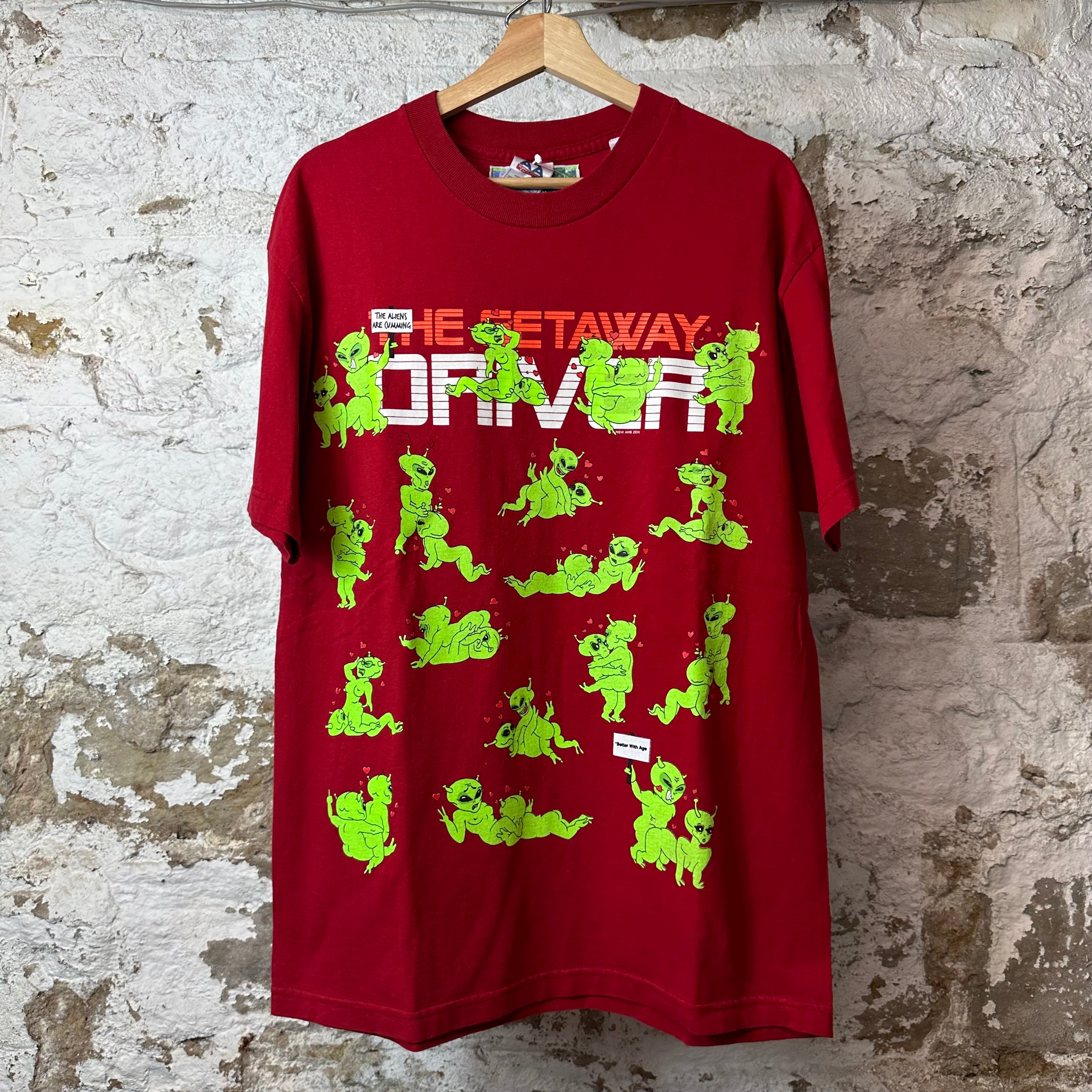 Better With Age Area 69 T-shirt Red Sz L