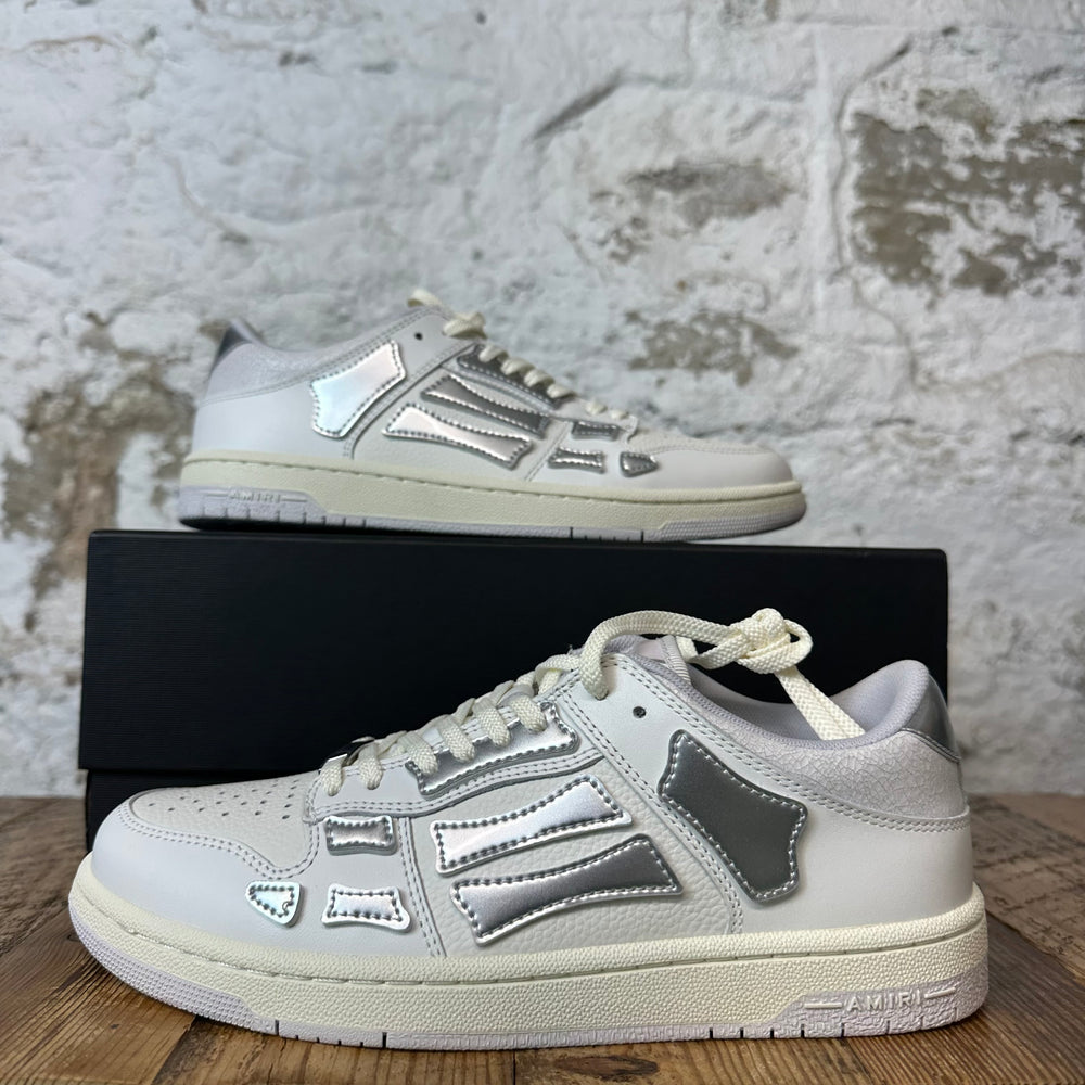 Amiri Silver Skeleton White Cream Sneaker Sz 6.5 (39) DS