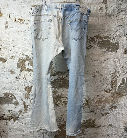Gallery Dept Split Light Blue Flare Denim Sz 38