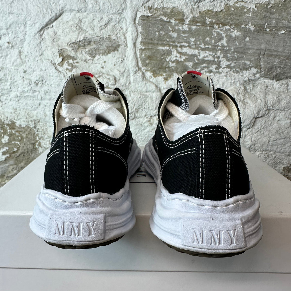 Maison Mihara Black White Hank Sneaker Sz 6 (38) DS