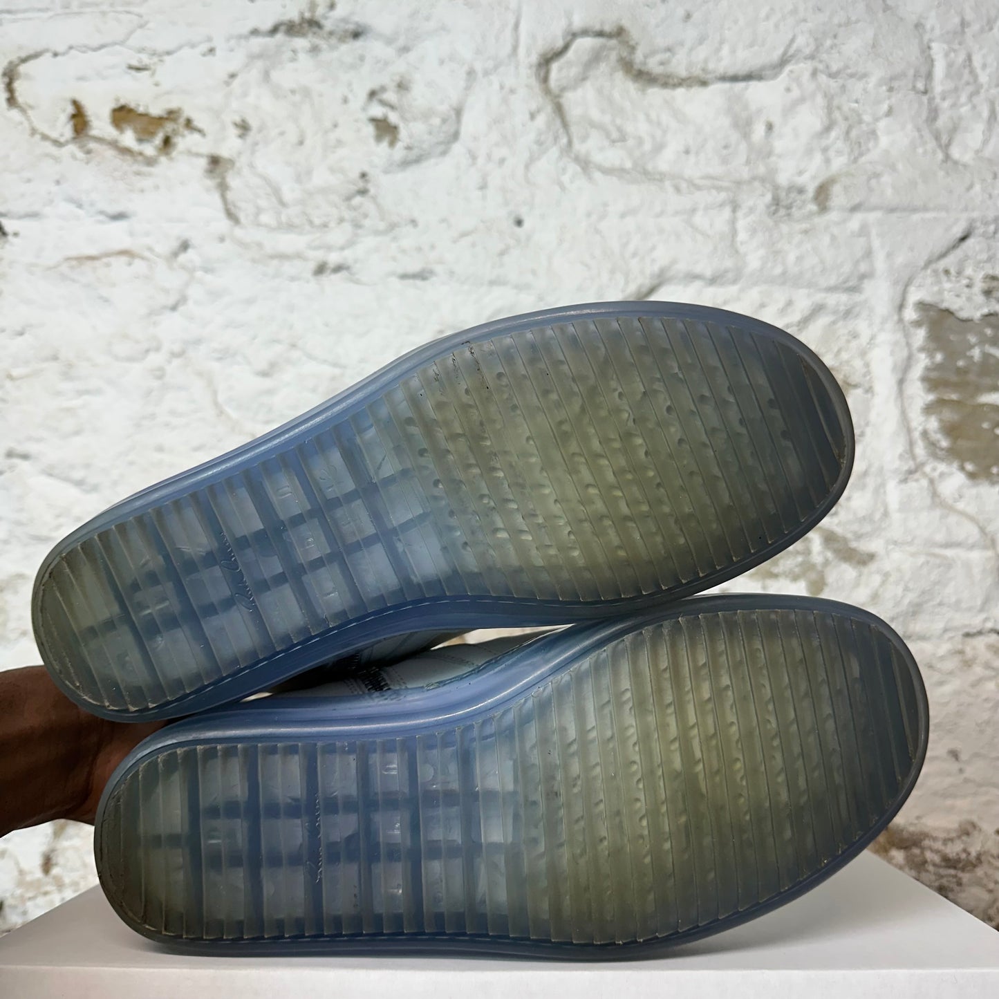 Rick Owens Geobasket White Transparent Sole Sneaker Sz 9 (42)