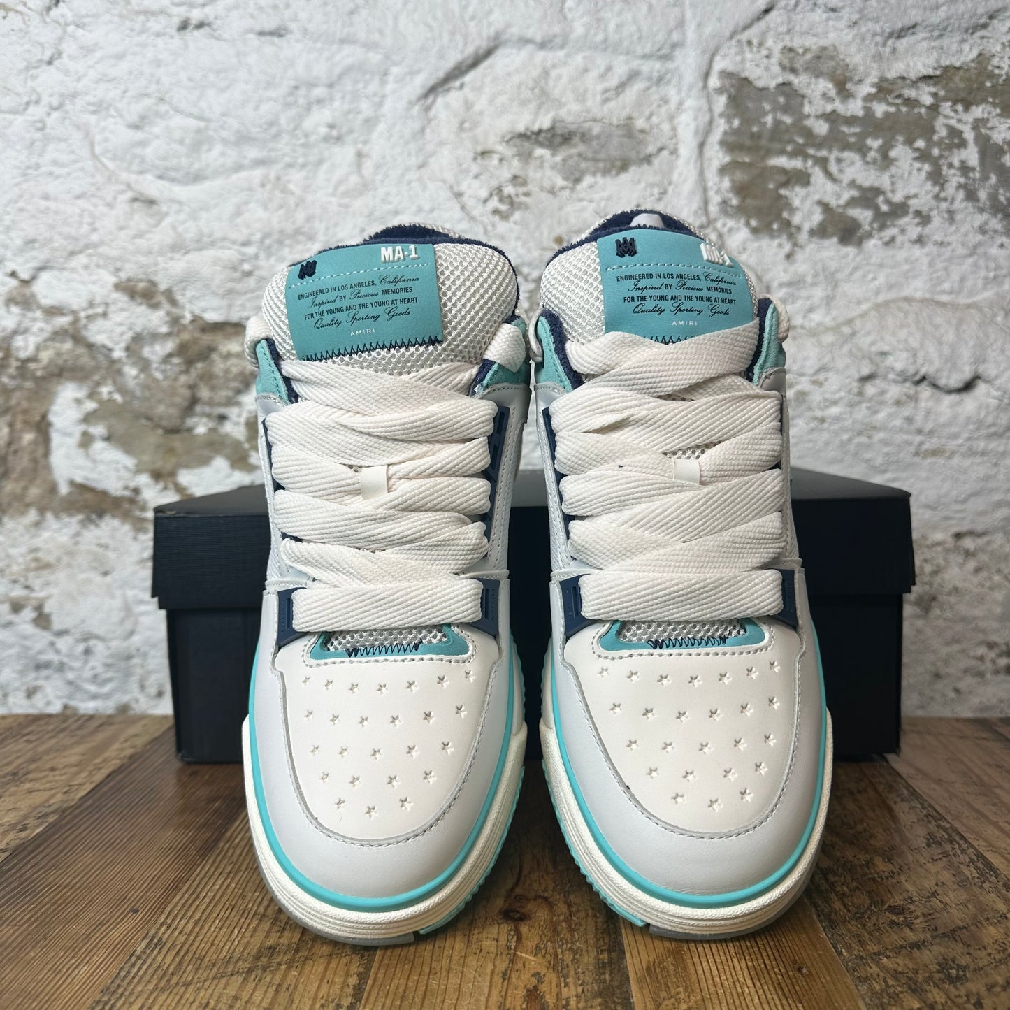 Amiri MA-1 White Teal Sneaker