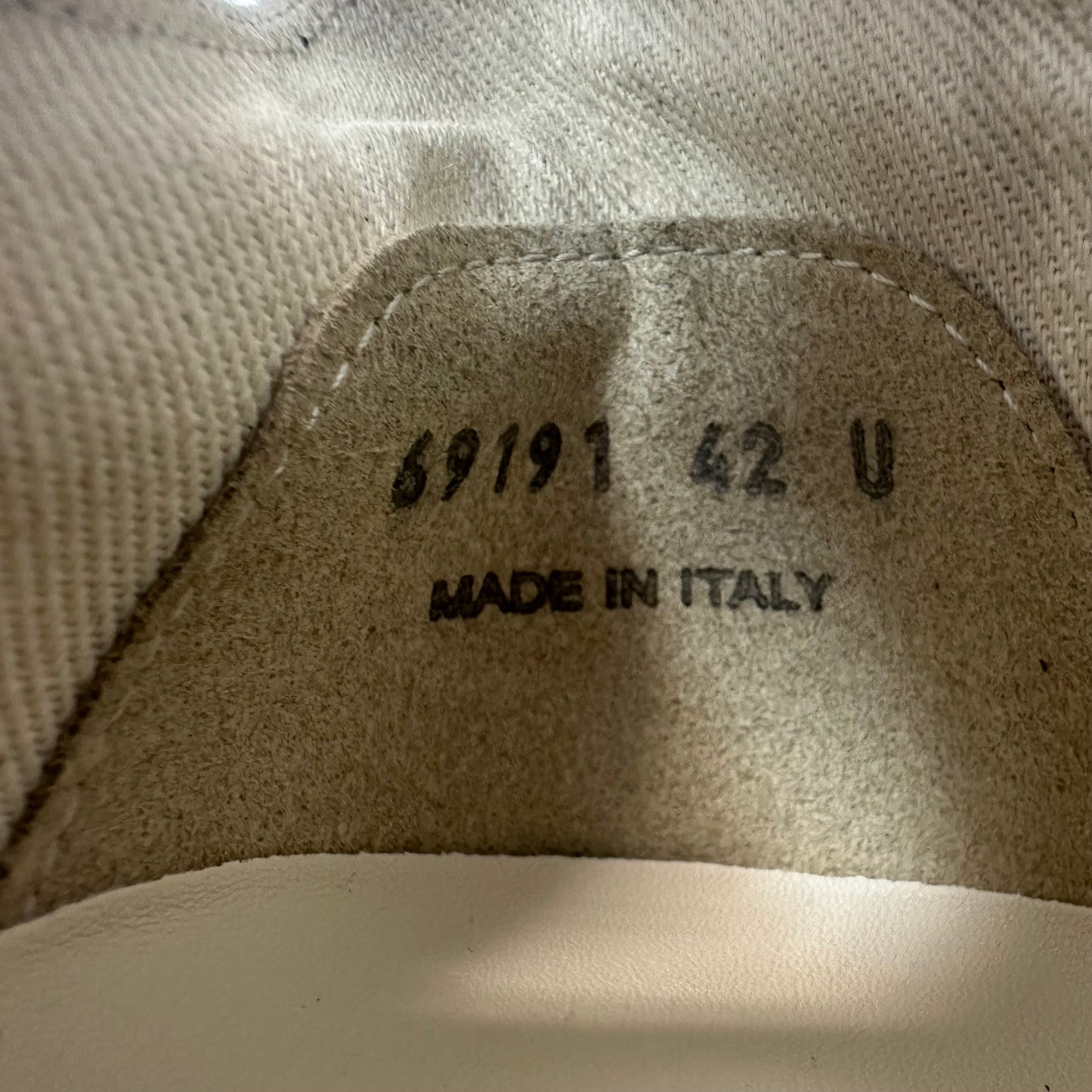 Rick Owens DRKSHDW Abstract Dark Dust Milk Sneaker Sz 9 (42) DS