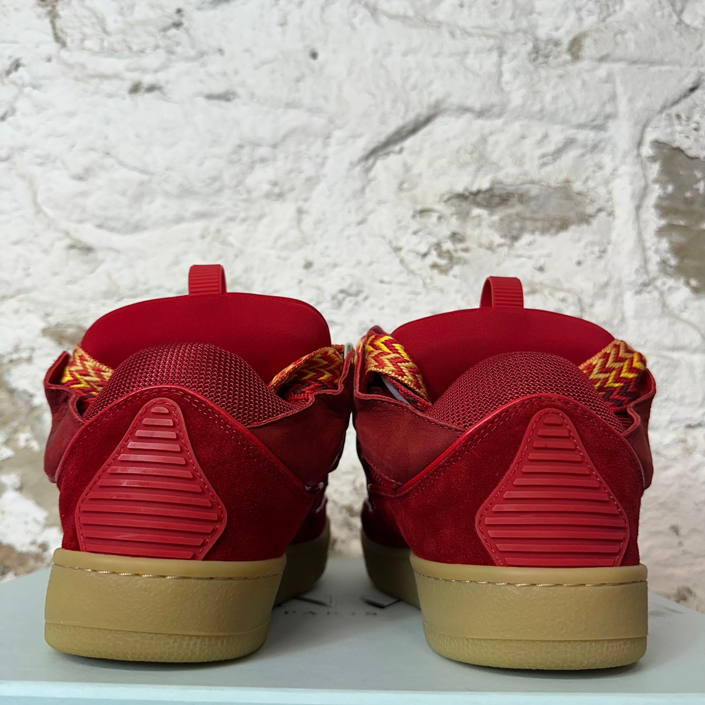 Lanvin Curb Yellow Red Sneaker