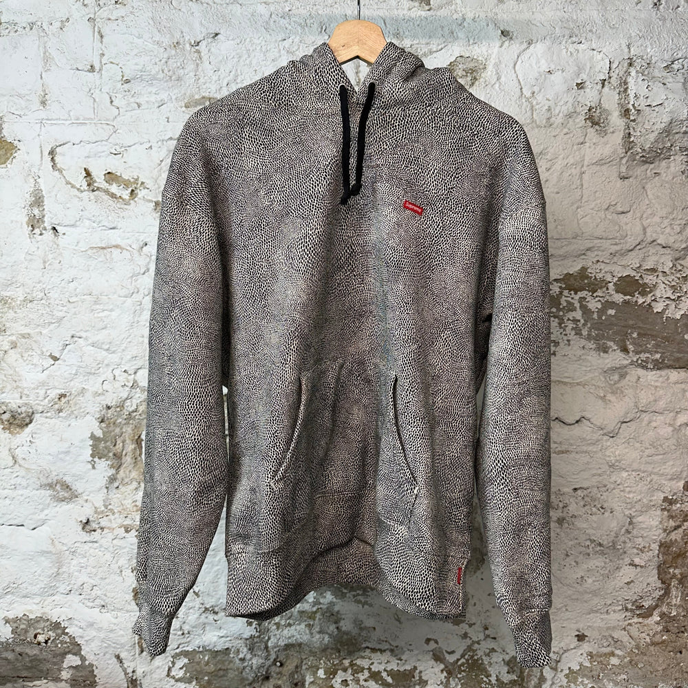 Supreme Small Box Logo Black White Hoodie Sz S