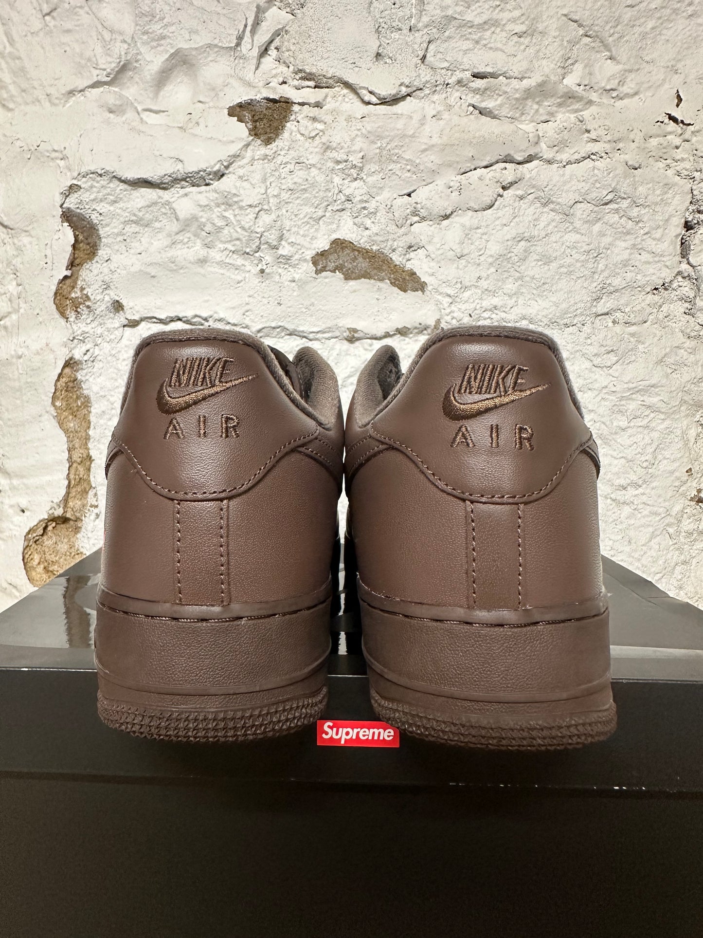 Nike Air Force 1 Low Supreme Baroque Brown Sz 12