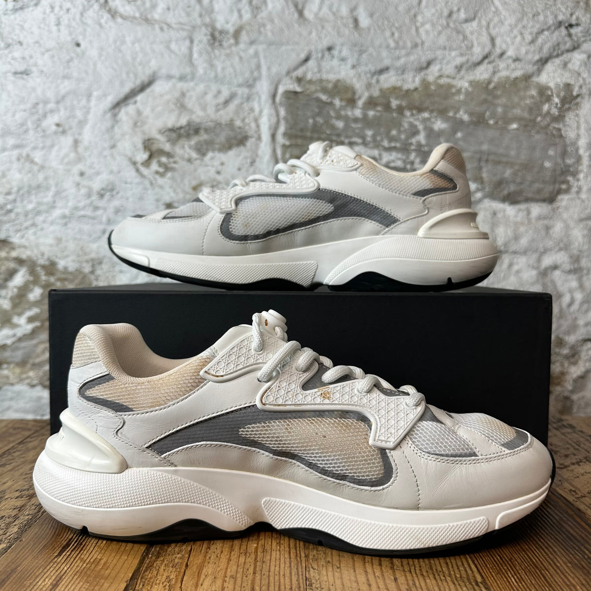 Dior B24 White Grey Sneaker Sz 8 (41)