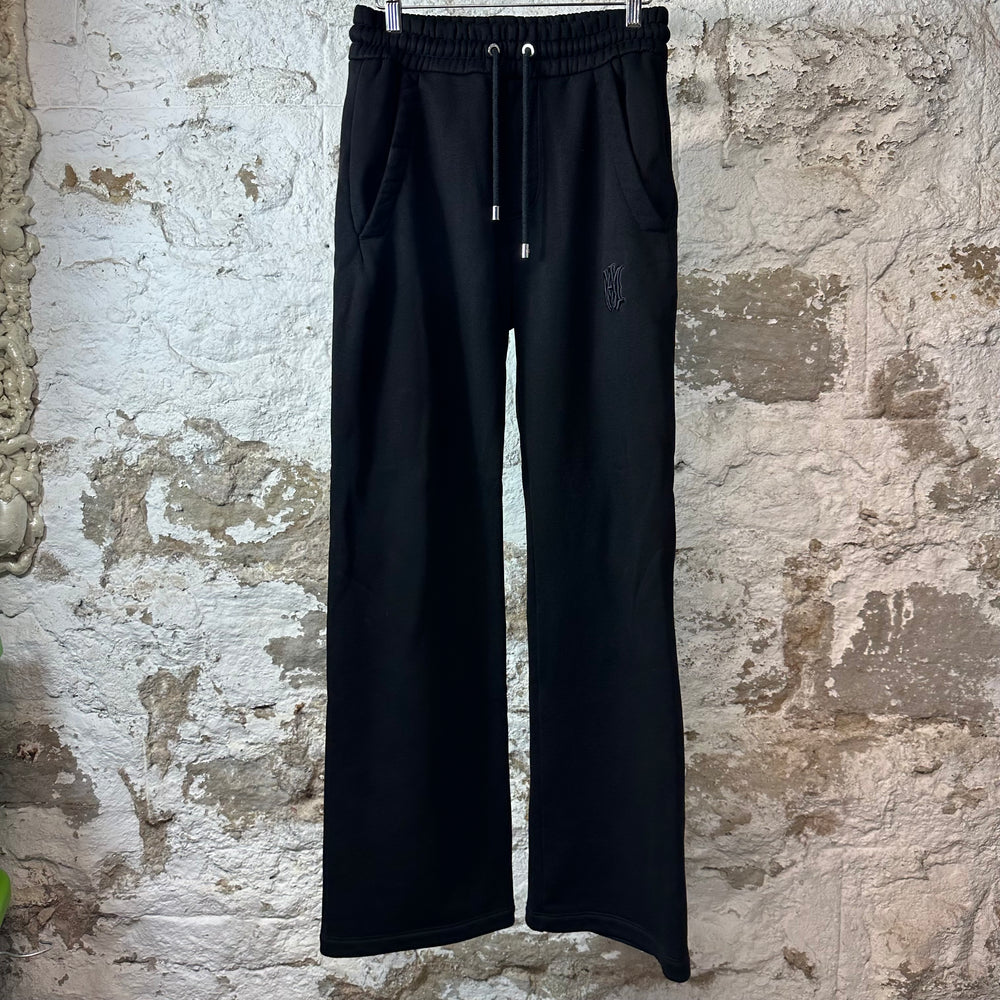 Amiri Embroidered MA Black Flare Sweatpants Sz XS