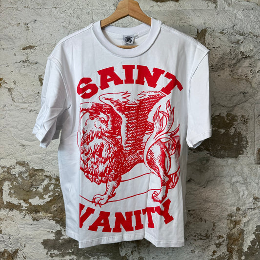 Saint Vanity Red Griffin White T-shirt