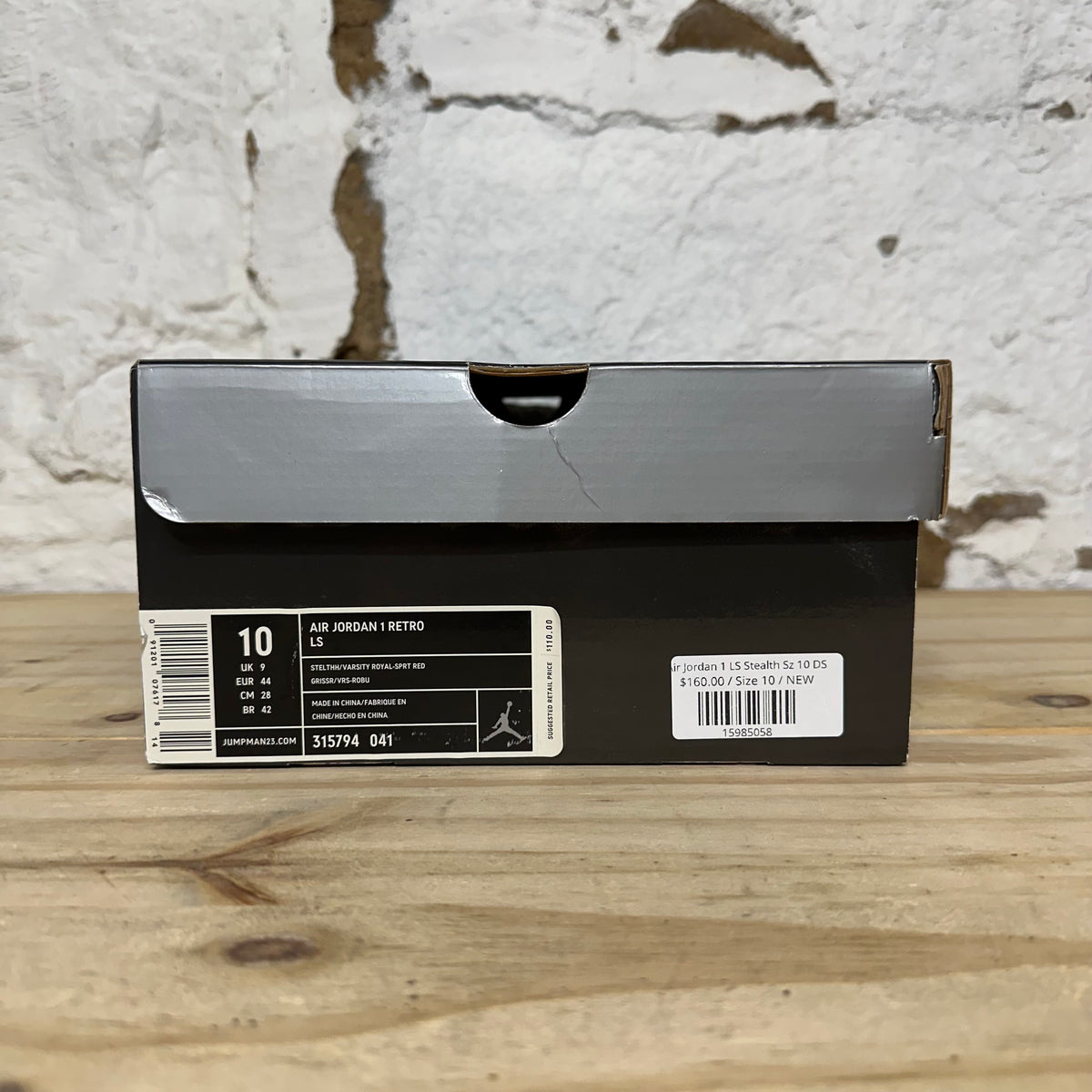 Air Jordan 1 LS Stealth Sz 10 DS