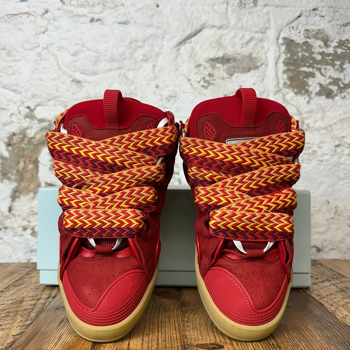 Lanvin Curb Yellow Red Sneaker