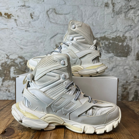 Balenciaga High Track Runner Triple White Sneaker Sz 8 (41)