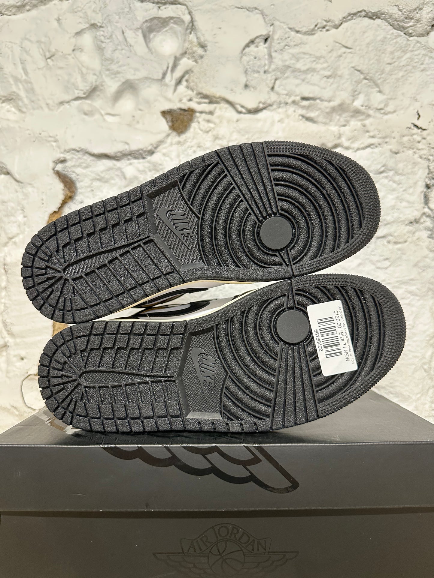 Air Jordan 1 Mid Orange Tear Away Sz 7 DS