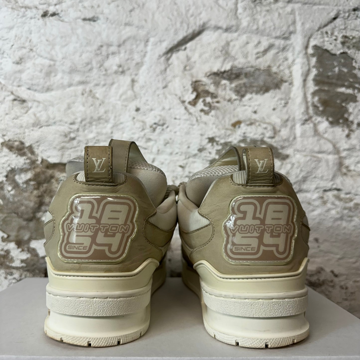 Louis Vuitton Beige Cream Skate Sneaker Sz 10 (8.5LV)