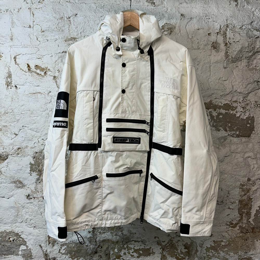 Supreme TNF Steep Tech White Jacket Sz M