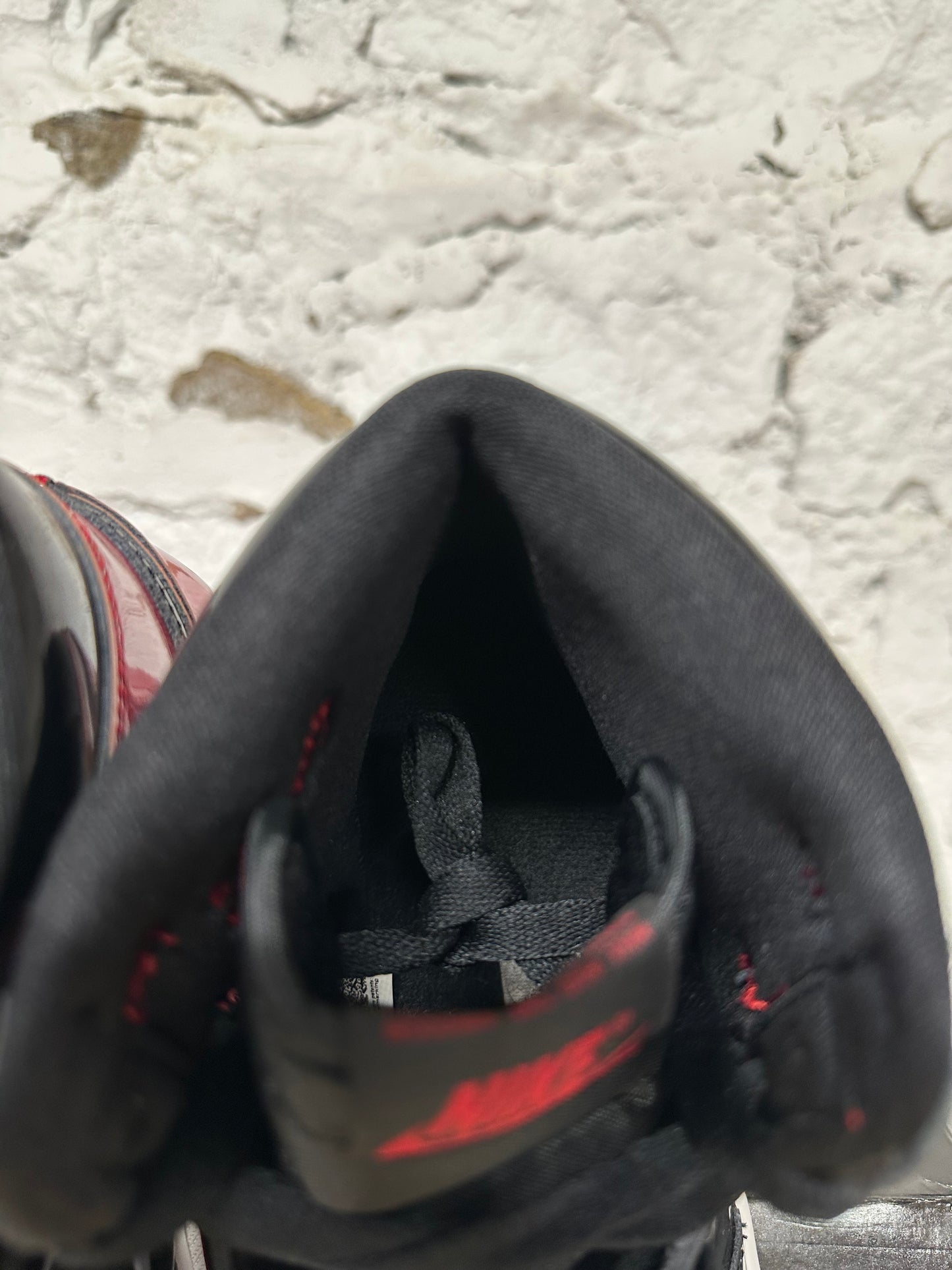 Air Jordan 1 High Patent Bred Sz 8.5