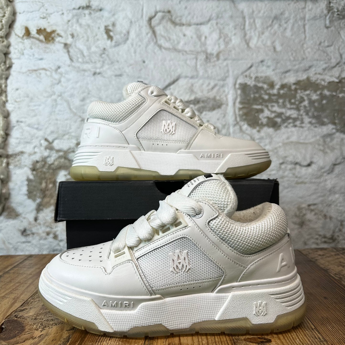Amiri MA-1 Triple White Sneaker Sz 8 (41)