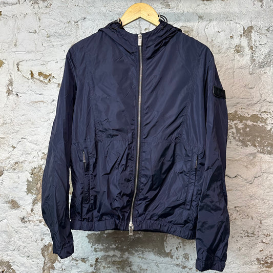 Dior Sleeve Logo Navy Windbreaker Jacket Sz M (48)