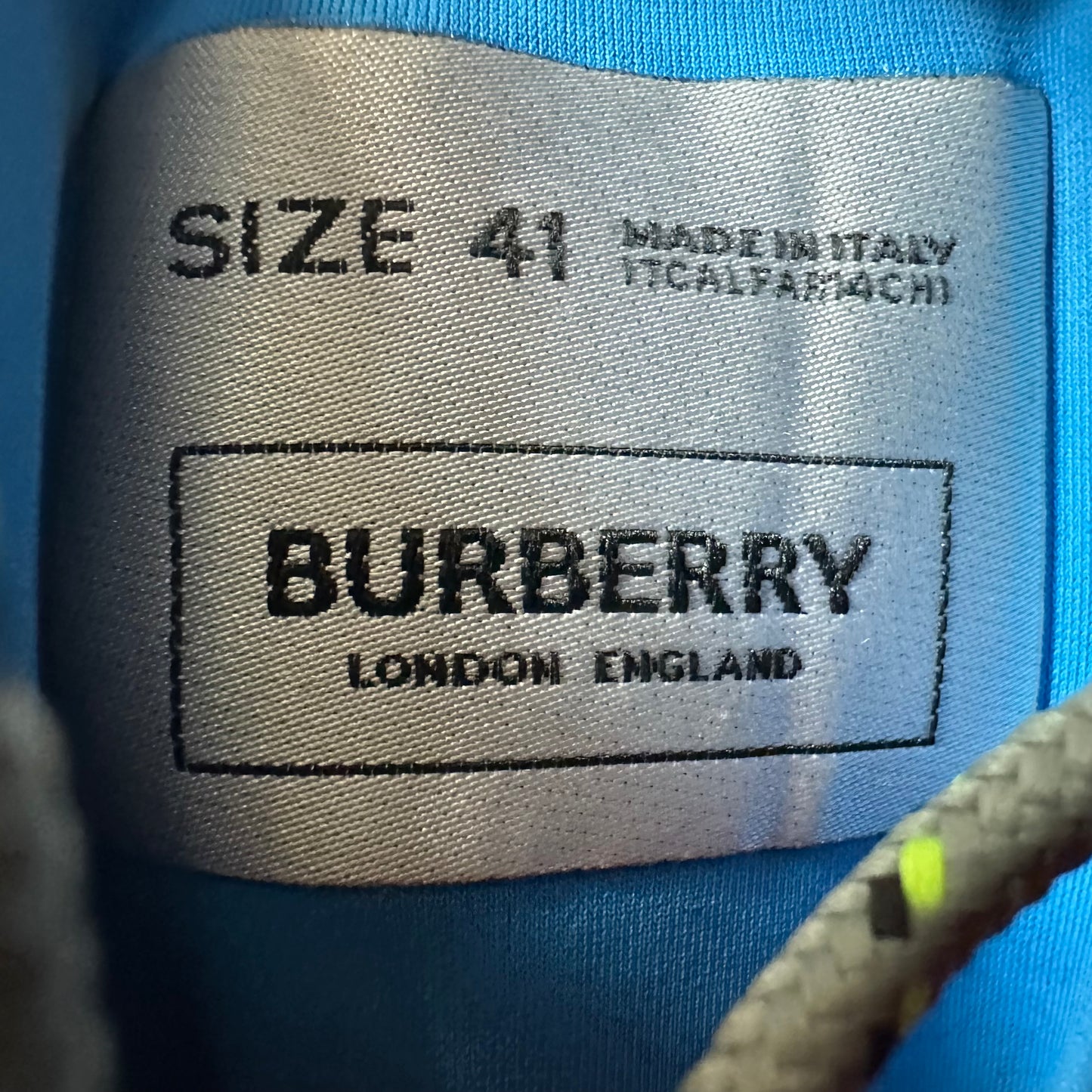 Burberry Arthur Red Grey Black Sneaker Sz 8 (41)