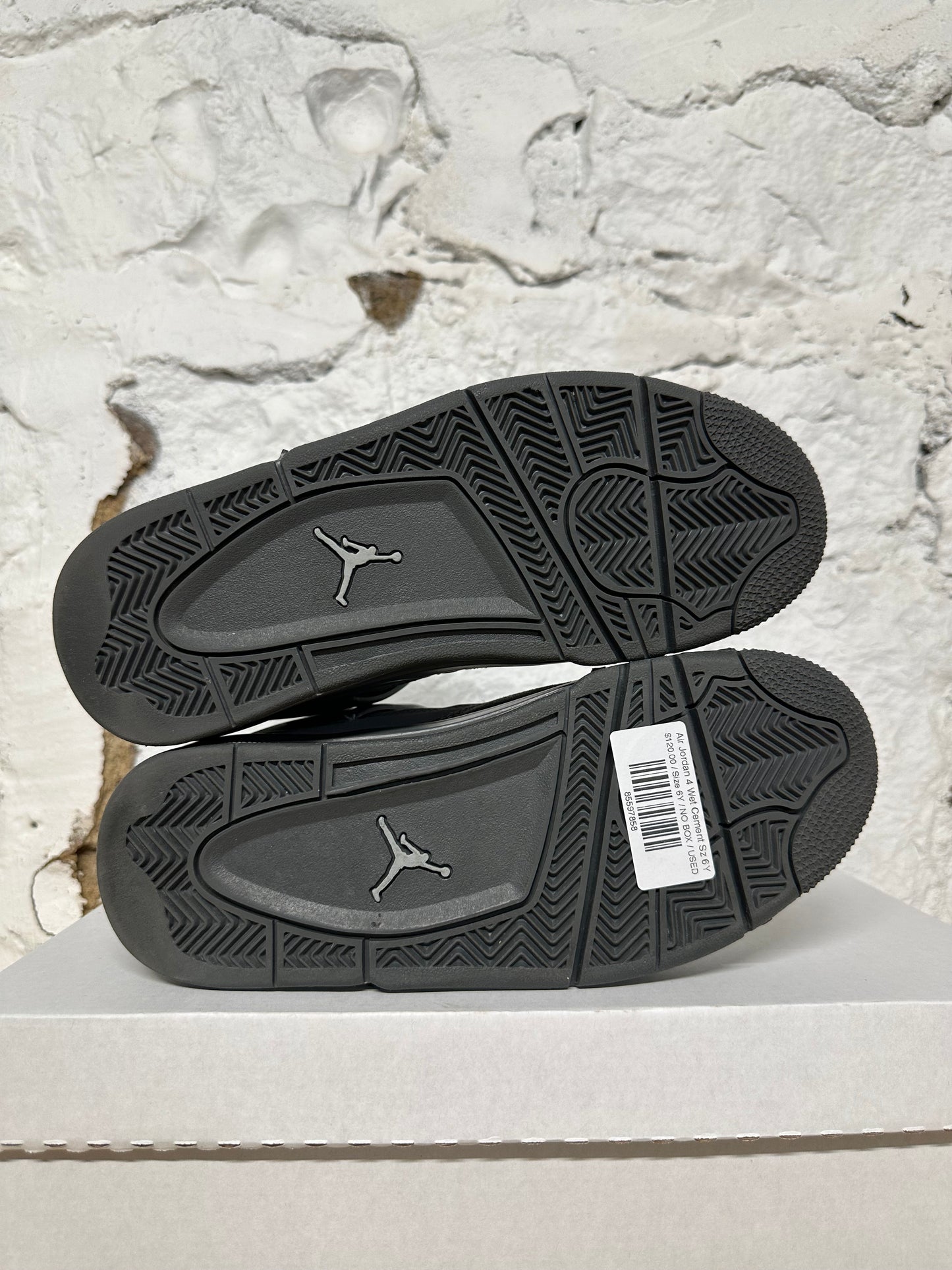 Air Jordan 4 Paris Olympics Wet Cement Sz 6Y