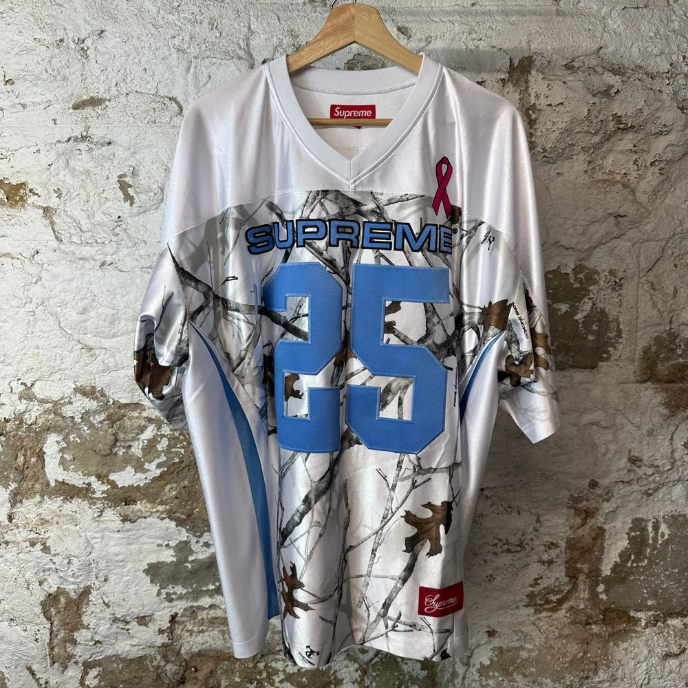 Supreme Breast Cancer Football Jersey White Sz L