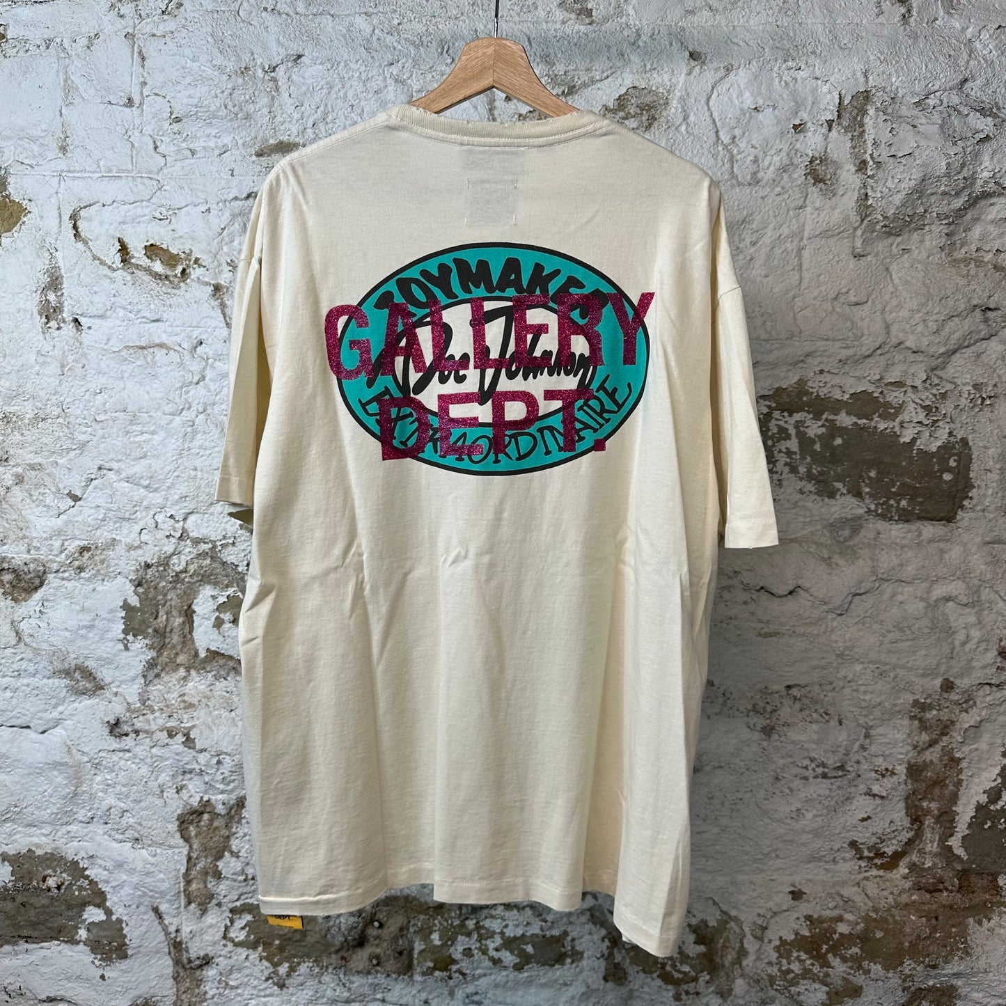 Gallery Dept DJ Eye T-shirt Cream Sz XL