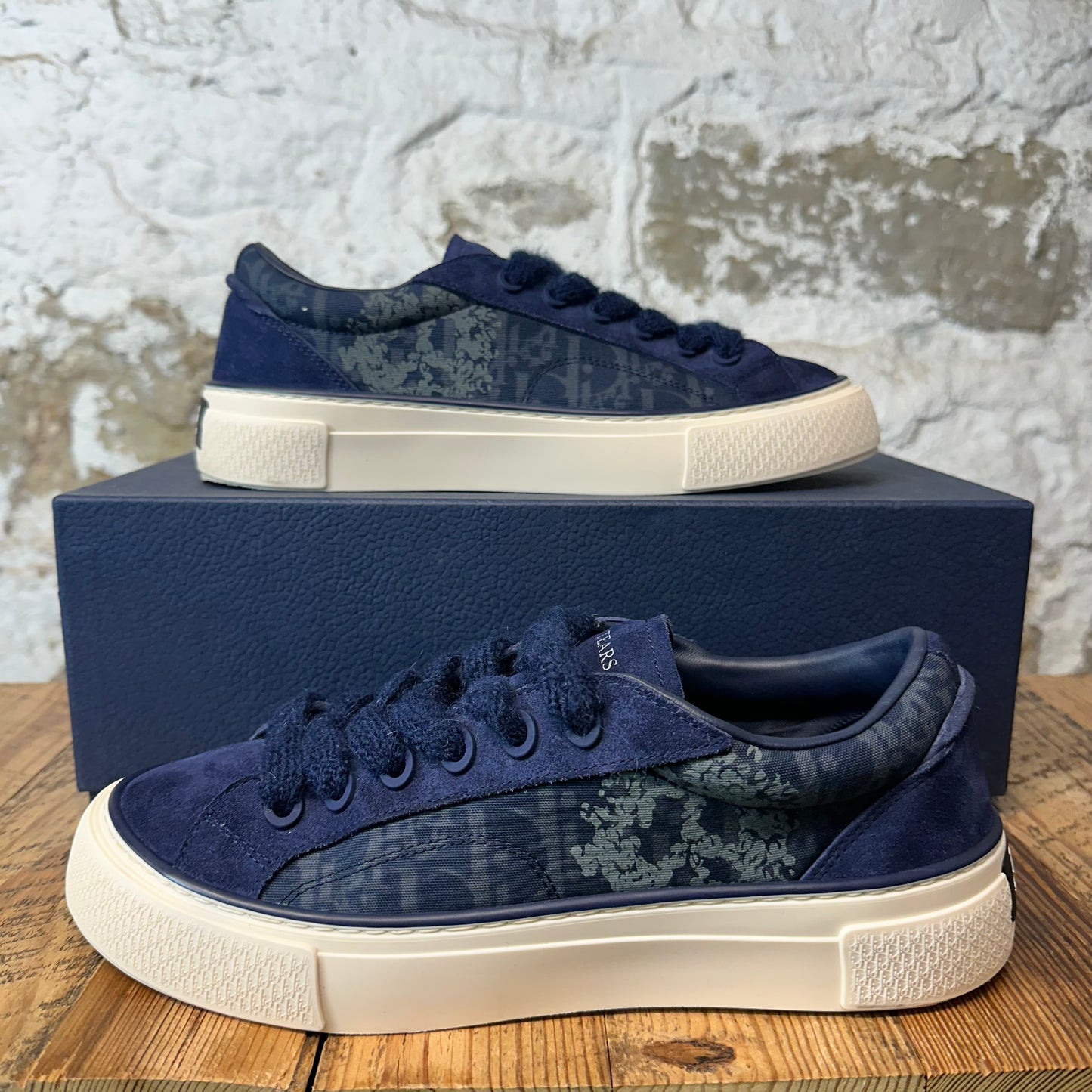 Dior B33 Denim Tears Navy Oblique White Sneaker Sz 10 (43)