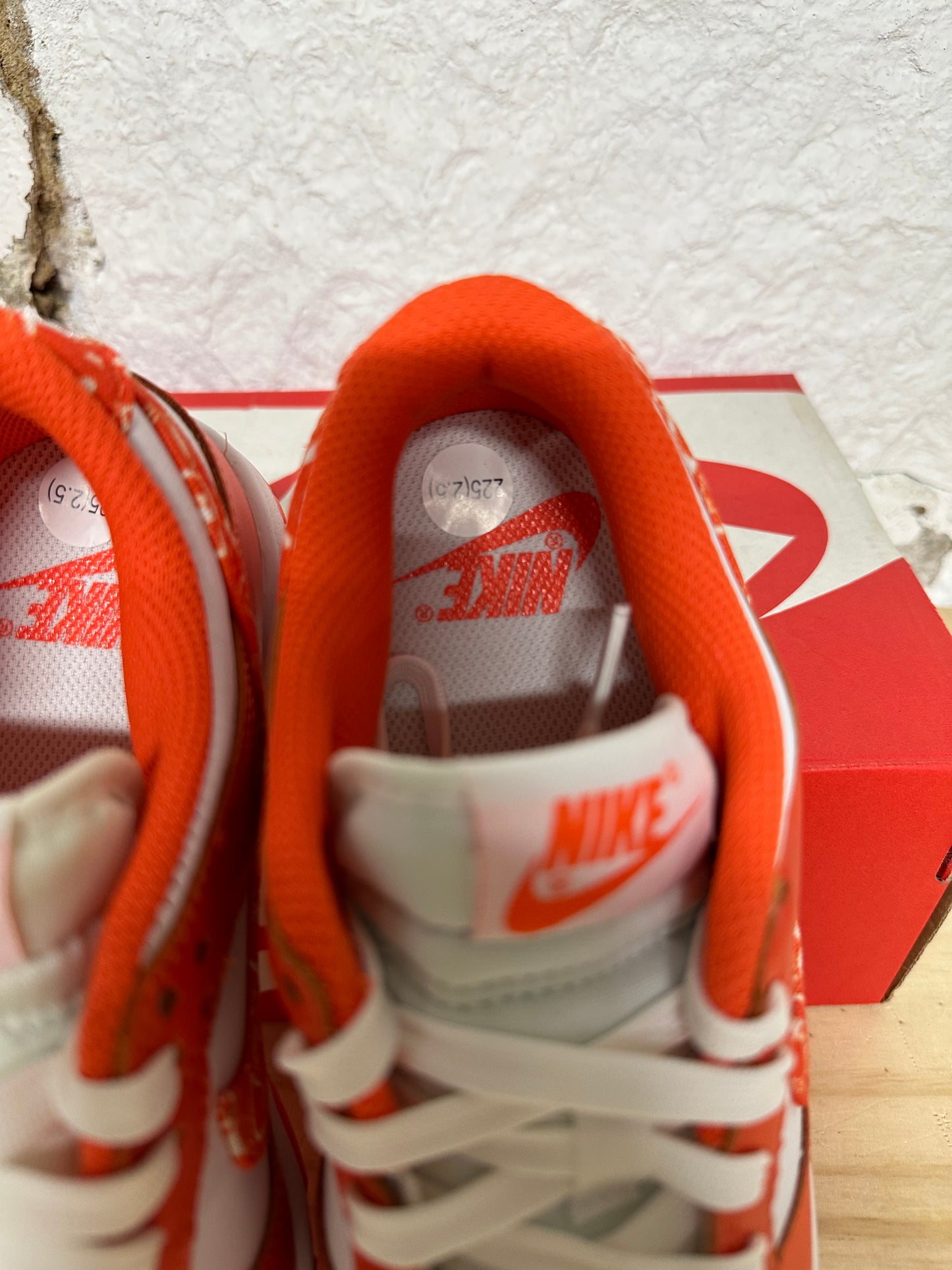 Nike Dunk Low Orange Paisley Sz 4 (5.5W) DS