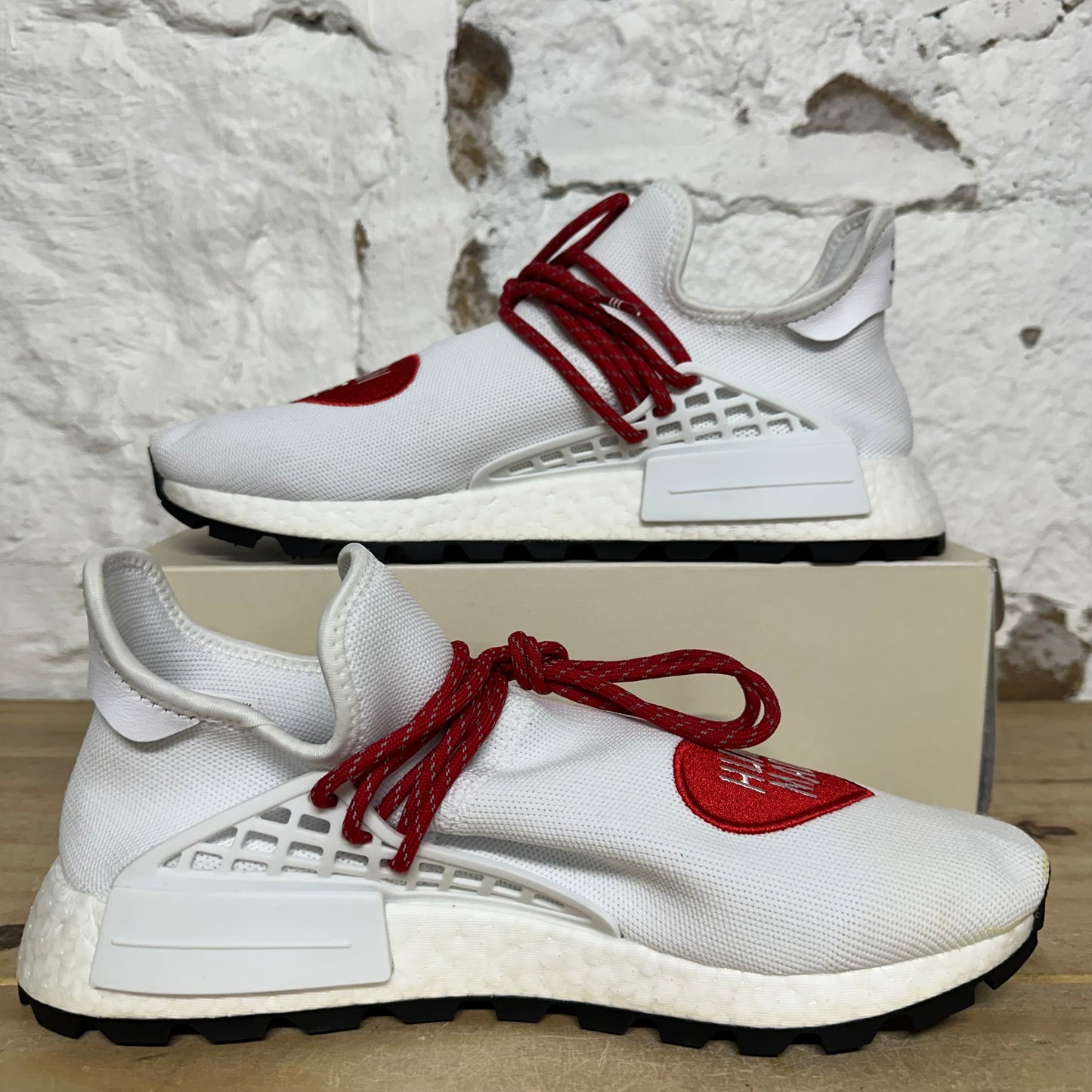 Adidas NMD Human Race Human Made White Red Sz 11